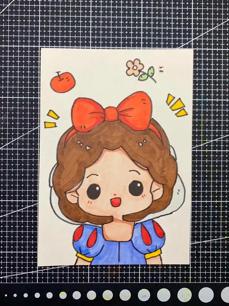 99绘画主题:白雪公主94 99适合宝 - 抖音