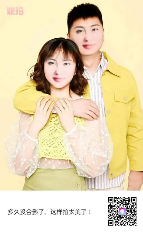 夫妻合照这样拍,很美吧