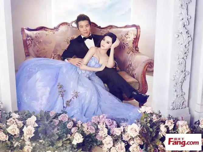 范冰冰,黄少祺独家牵手金夫人 与爱有约演绎传奇婚纱大片