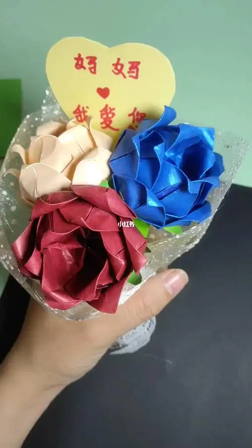 母亲节手工玫瑰教程