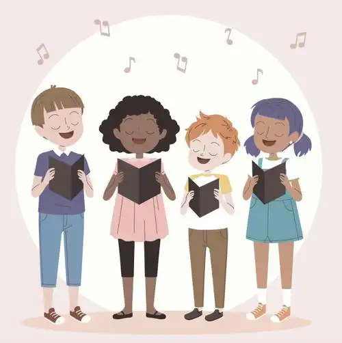 儿童合唱团插画0