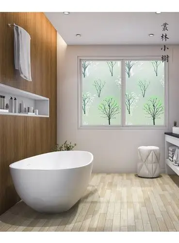 窗户磨砂玻璃贴纸透光不透明卫生间防走光浴室防窥遮光窗花纸贴膜