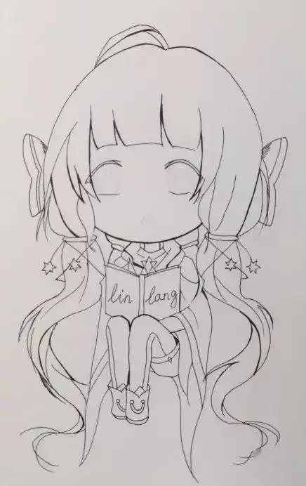 【动漫人物教程】手把手教你画,可爱萌妹子一枚_铅笔