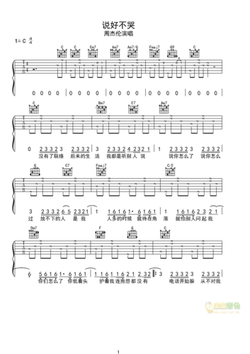 说好不哭-c调女生版