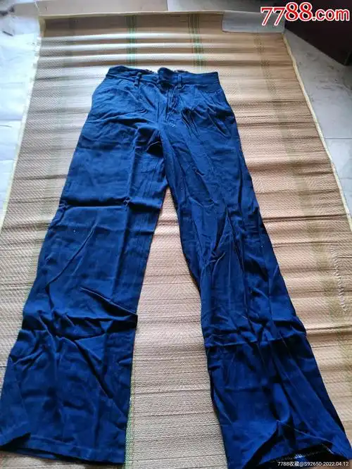怀旧老蓝布喇叭裤-其他服饰-7788收藏