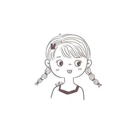 女孩简笔画头像大全每天学一幅简笔画-可爱的男孩女孩简笔画头像大全