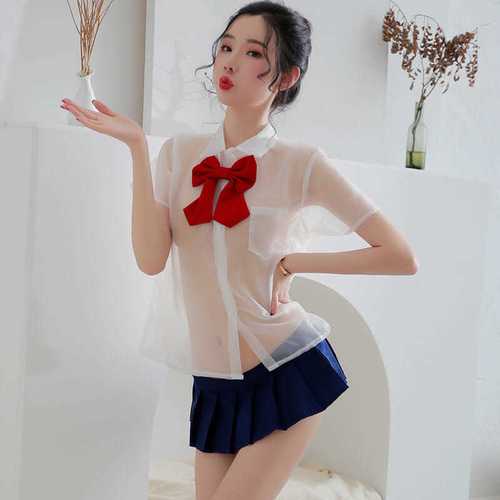 风骚性感情趣内衣学生装激情制服水手服透明套装诱惑女可爱学院风