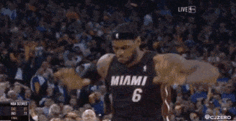 篮球gif:盘点nba球星的庆祝动作,詹姆斯霸气,哈登的有内涵_手机搜狐网