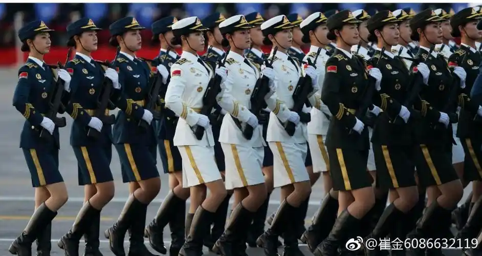 我大中国三军仪仗队新晋女兵风采太美了