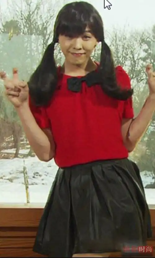 而当权志龙换上女装.