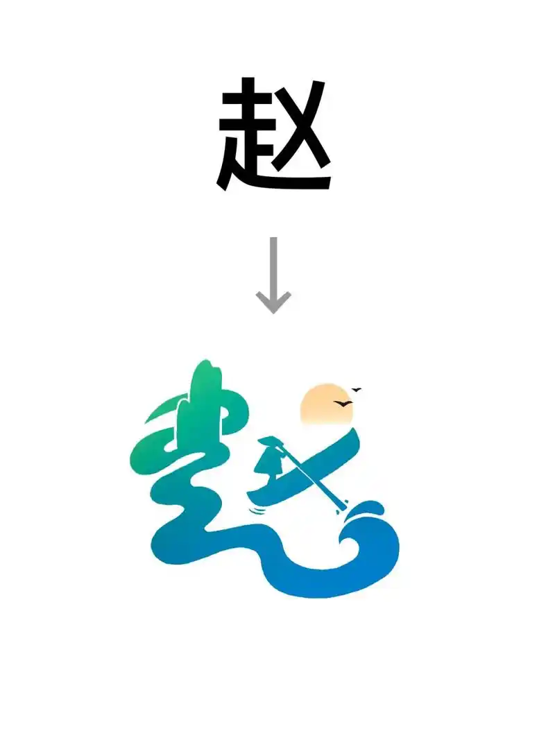 手写logo|赵,如果你的姓氏变字体logo7115        忙起来了