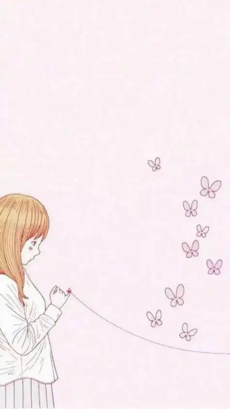 卡通情侣壁纸图片一左一右两张分开 爱你却成为我一个人的秘密