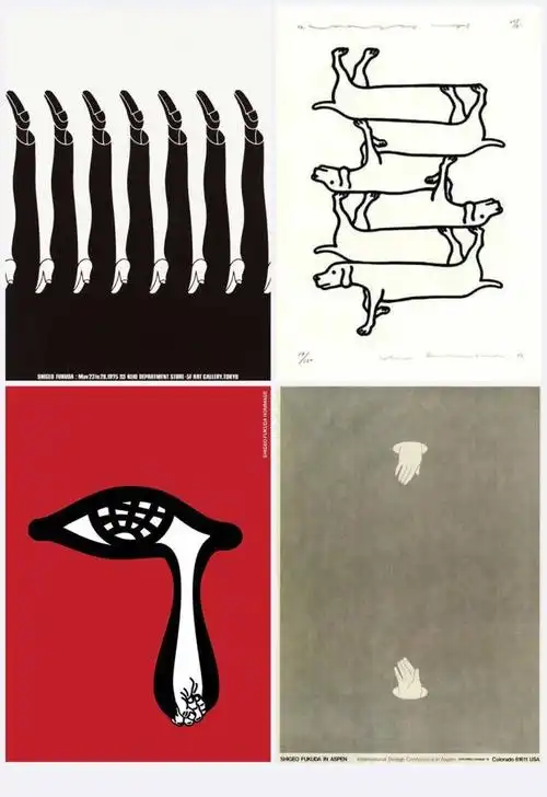 来自日本设计大师福田繁雄经典海报设计