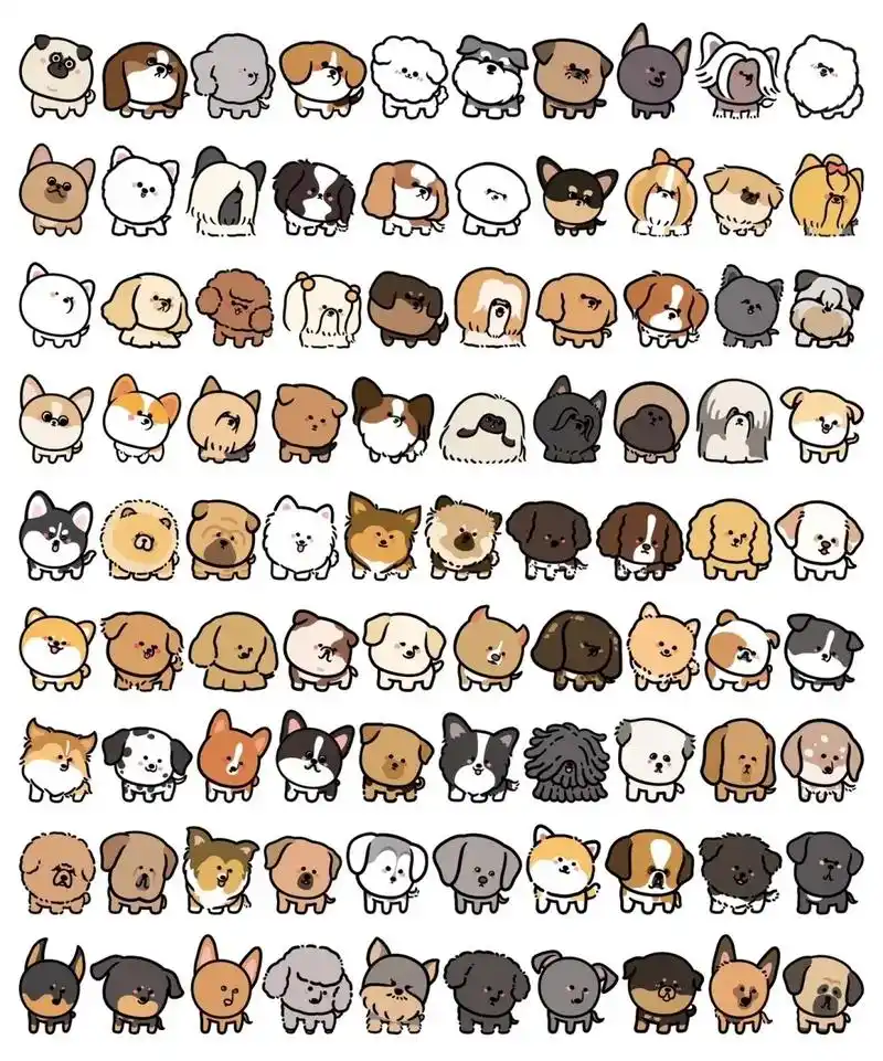 图文伙伴计划 #简笔画 #素材 #动漫 #萌宠 100种不 - 抖音