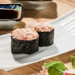 晓寿司(五彩城店)的蟹柳沙拉军舰好不好吃?用户评价口味怎么样?