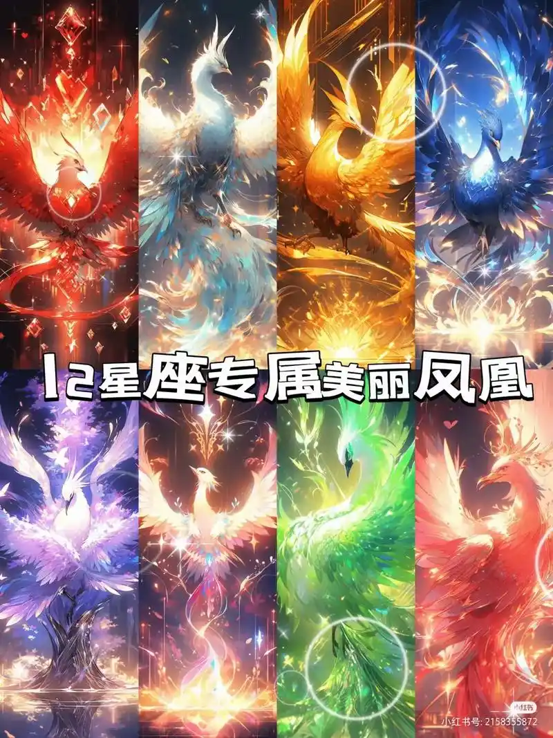 十二星座系列 专属美丽凤凰 - 抖音