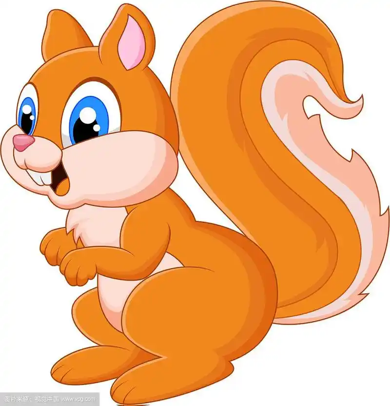 卡通可爱的松鼠