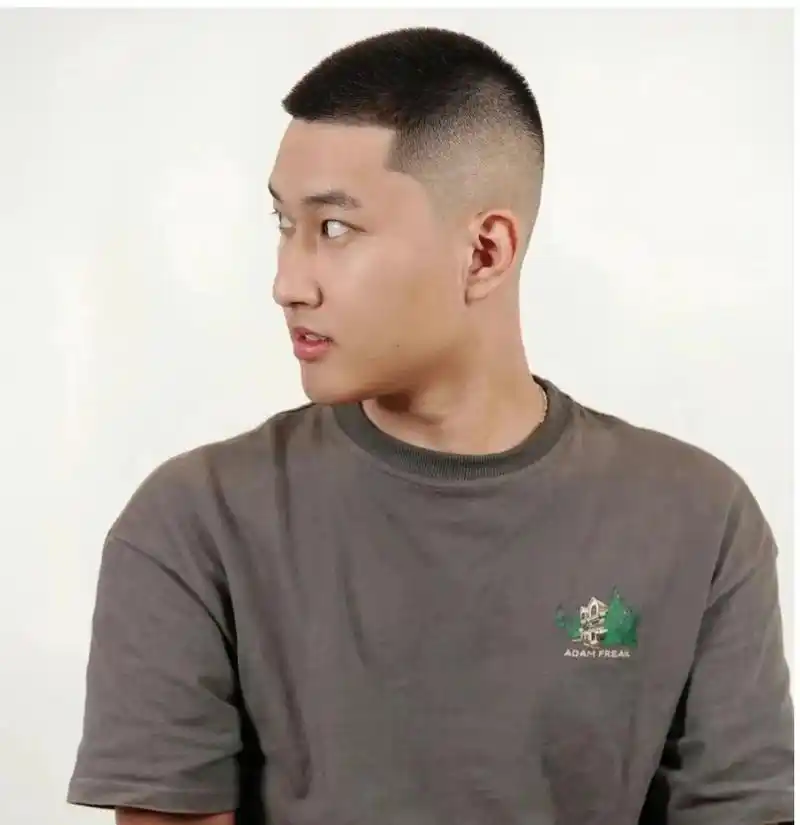 圆寸头,飞机头,男士半扎发,换个发型过夏天,真帅气