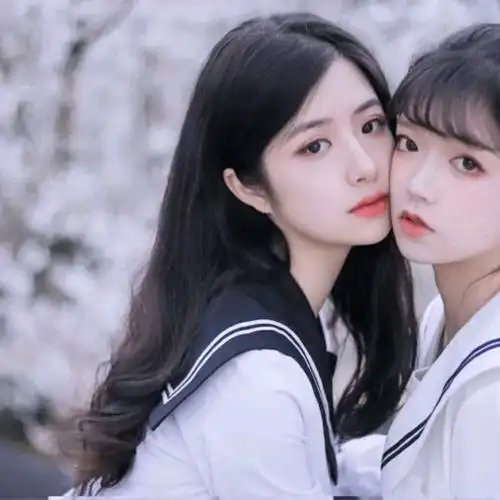 清新唯美闺蜜女头