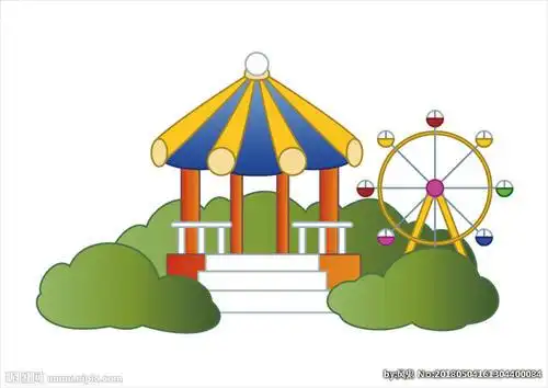 公园简笔画彩色公园简笔画儿童2公园怎么画简笔画图片