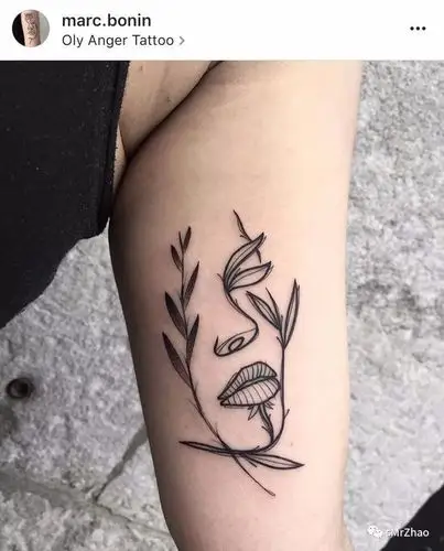 smrzhao纹身推荐(第 130 期)| 黑白 · 线条 · 抽象 · 极简肖像