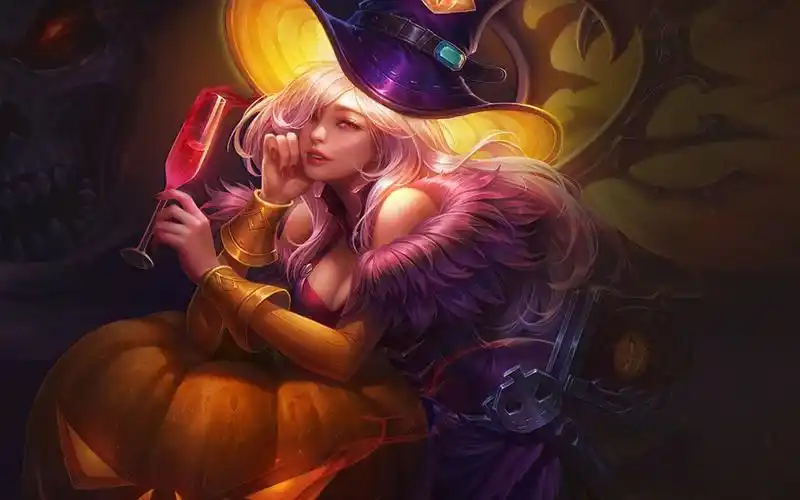 【传说对决体验服】萝尔皮肤:暗夜女巫