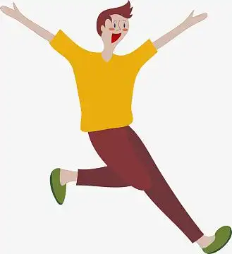 开心奔跑的人素材_开心奔跑的人图片元素-觅元素