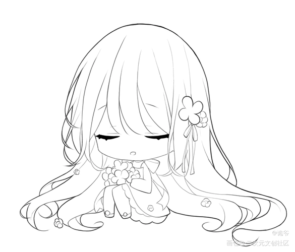 勾线练习_q版勾线练习绘画作品