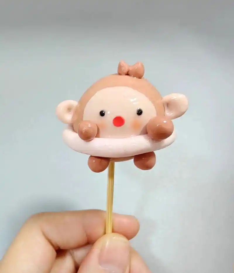 龙年送礼新方式:十二生肖黏土棒棒糖-猴.送给宝宝的十二生肖黏 - 抖音