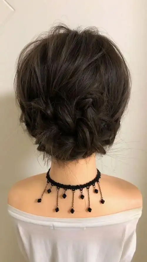 这一款编发非常适合自己的妈妈,非常的时尚哦!