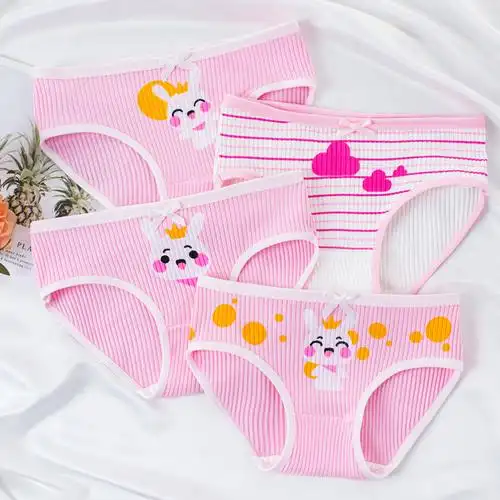 女童内裤儿童三角纯棉宝宝婴儿中大童小学生公主短裤夏面包裤底裤05