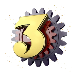 科幻表盘齿轮倒计时新年创意海报大气黑金风立体炫酷倒计时数字5世界