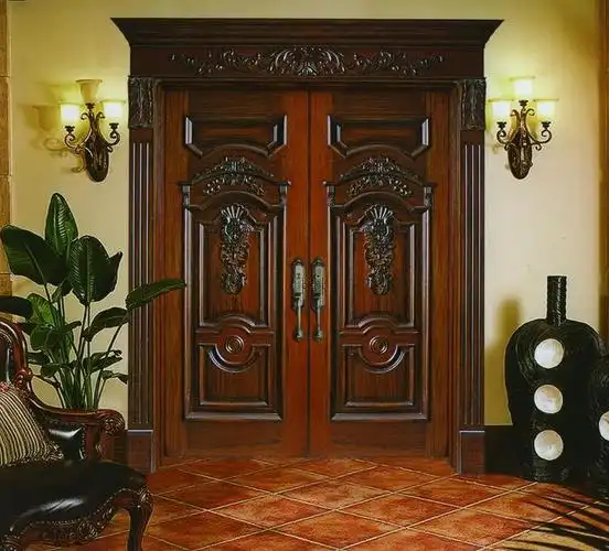 欧式风格别墅大门图片 欧式风格双开门图片