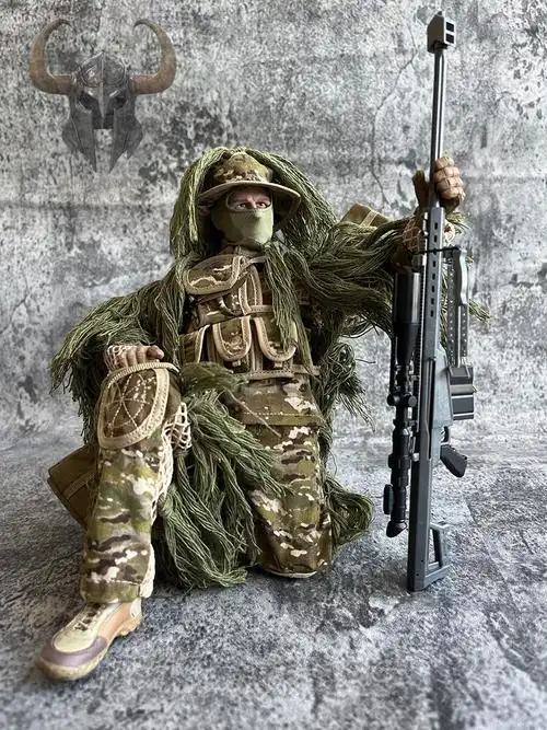 1:6特种兵人模型丛林手兵人模型关节可动玩偶cs仿真30cm军人男孩礼物