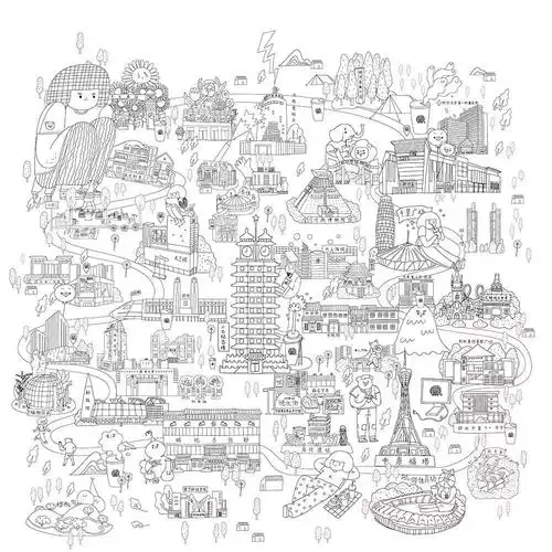 能填色的郑州地图我在眷茶猪年礼盒中找到原创手绘的啦