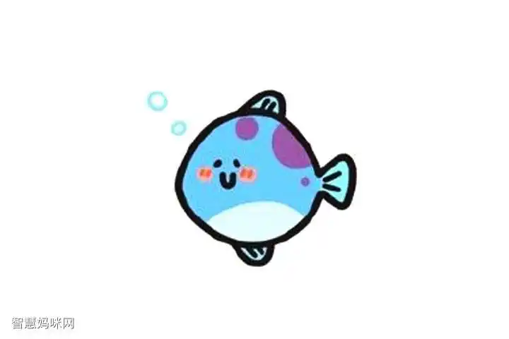 可爱小鱼简笔画教程