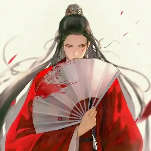古风扇子头像动漫男(古风扇子男第三弹)(9)