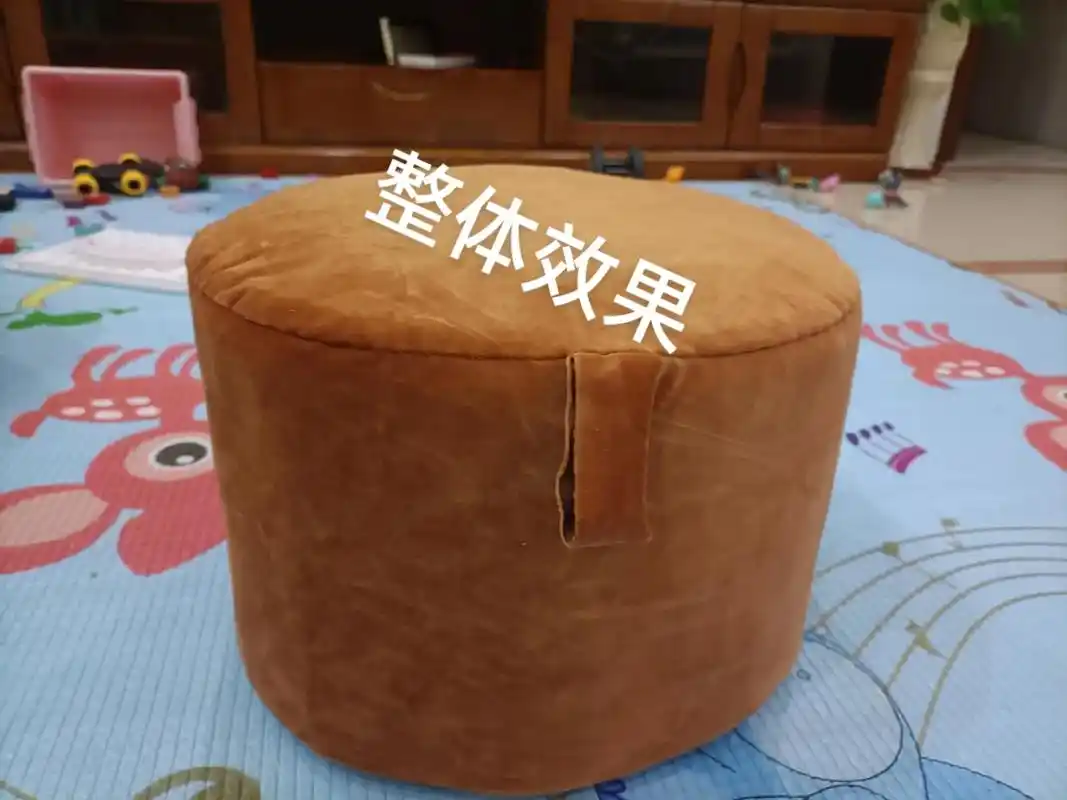 废物变宝,奶粉罐做的蛋糕凳.感谢雅丽窗帘布艺提供的布料,河源 - 抖音