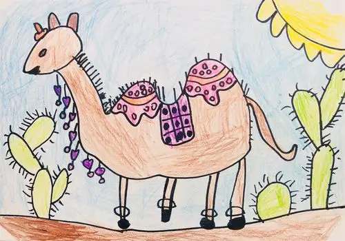 《沙漠里的骆驼》早期的作品