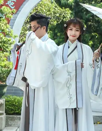 珂梵图改良汉服男女情侣cp装中国风学生公主公子侠客古风古装襦裙套装