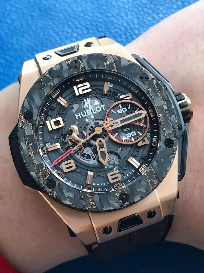 宇舶hublot18k玫瑰金法拉利联名表