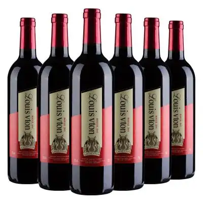 路易威顿红酒马尔贝克干红葡萄酒整箱法国波尔多aoc红酒6瓶装