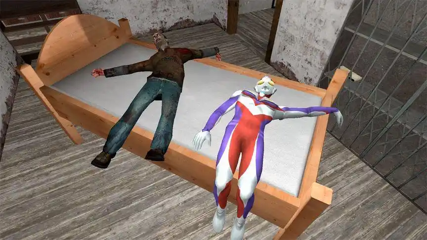 迪迦奥特曼为什么和丧尸一起躺在密室里呢?