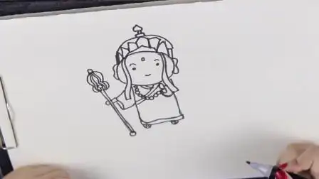 唐僧兵器简笔画