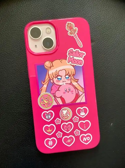 美少女玫粉色手机壳壳