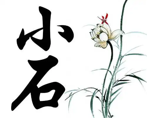 谁帮我做个图,要静图,带上 『小石』两个字的.背景好看点的来 谢谢乐!