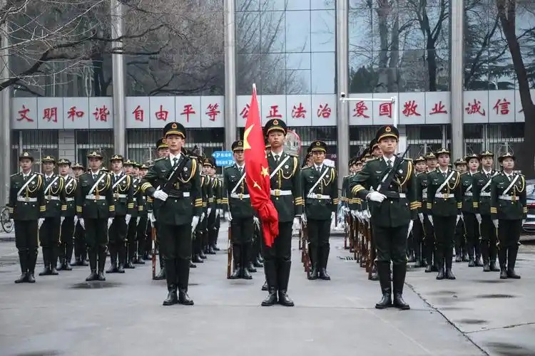 雄姿飒爽国旗护卫队