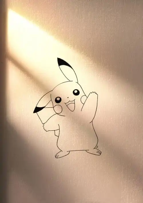 皮卡丘简笔画
