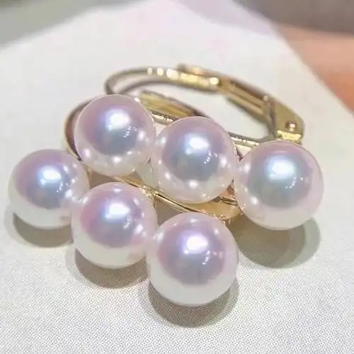 日本akoya海水珍珠耳环