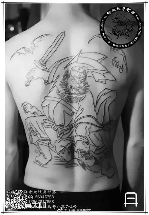 钟馗_纹身图案手稿图片_黄赞军的纹身作品集